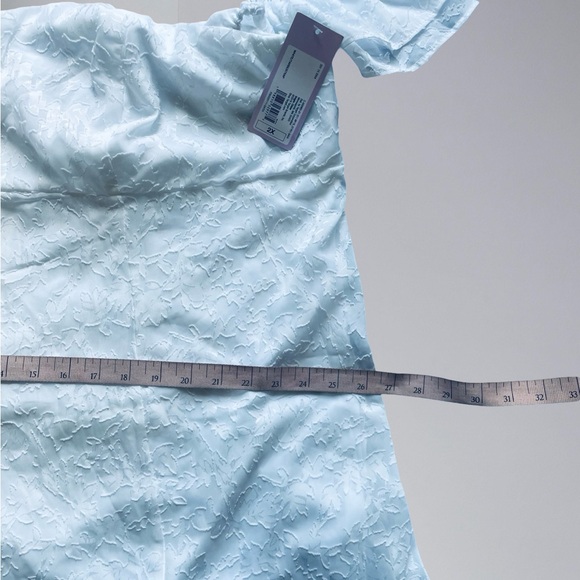 Wild Fable white Ruffle Short Sleeve Mini A-Line Dress - Picture 6 of 12